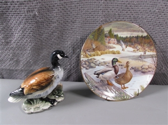 JSC Canada Goose & "The Mallard" Collectible Plate
