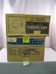 Turbine Aire 12" Wind Turbine Plus Base-New
