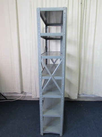 Lightweight Metal Shelf Unit w/7 Shelves