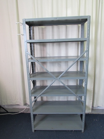 Lightweight Metal Shelf Unit w/7 Shelves