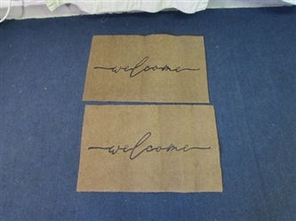 Pair of "Welcome" Mats