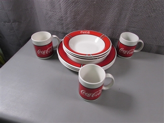 Coca-Cola 9 Piece Dinnerware Set
