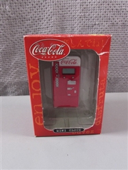 Coca-Cola Collectible Mini Clock in Original Box