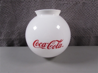 Coca-Cola Glass Lamp Globe