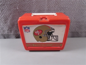 Vintage San Francisco 49ers Lunch Box w/Thermos