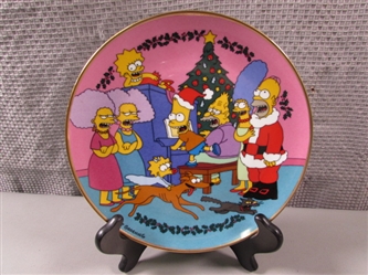 1991 "Caroling With The Simpsons" Franklin Mint Collectors Plate LE