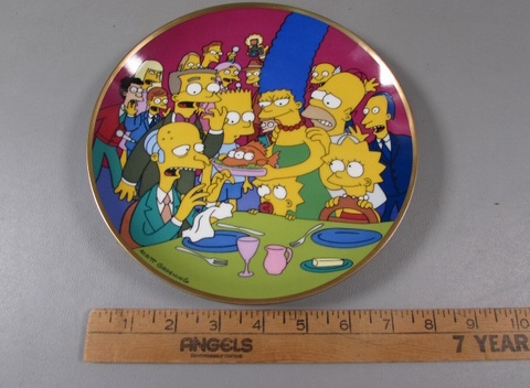 1992 Three-Eyed Fish Simpsons Collector's Plate