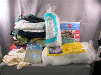 Collection of Fabric and Stuffing