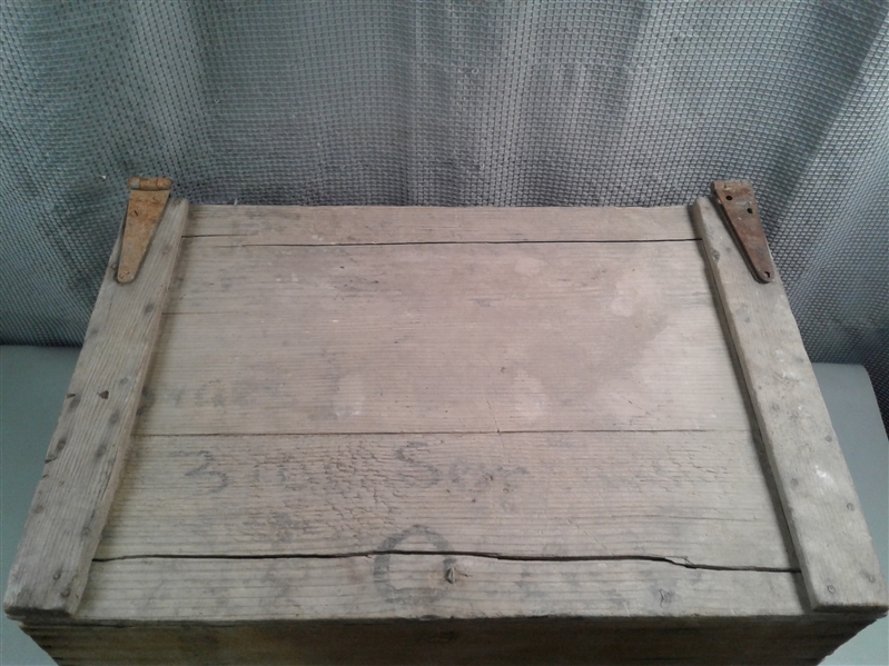Vintage Wood Soap Box with Lid