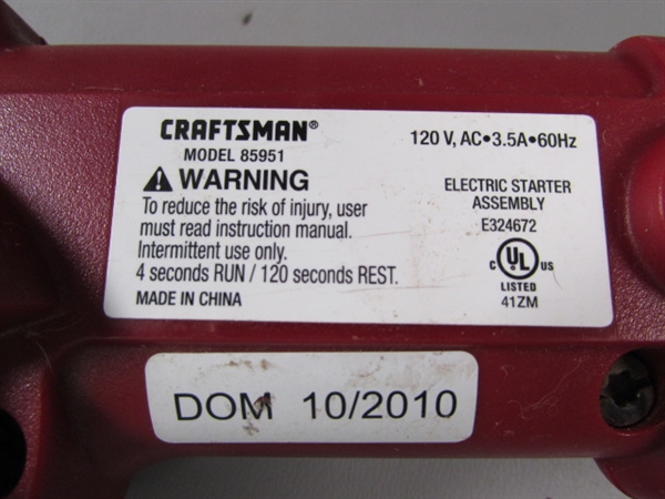 Craftsman Electric Starter Assembly
