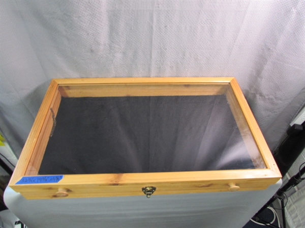 Wood and Glass Countertop Display Case