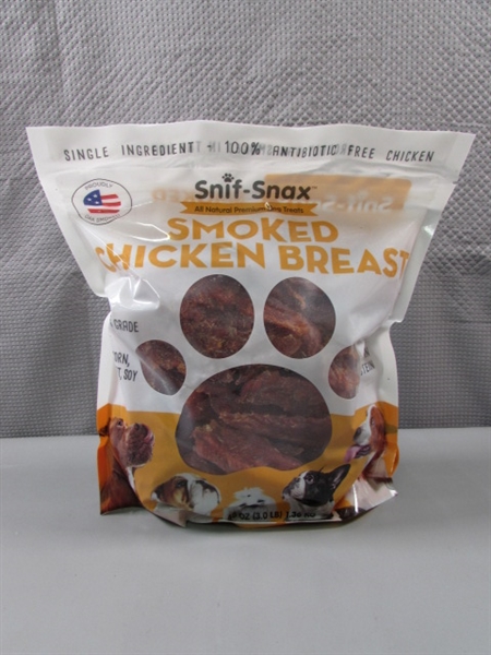 SNIF-SNAX SMOKED CHICKEN BREAST 3 LB DOG TREATS