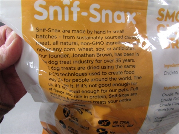 SNIF-SNAX SMOKED CHICKEN BREAST 3 LB DOG TREATS