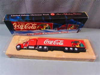 LIMITED EDITION COCA-COLA DIECAST 1:64TH SCALE CHRISTMAS TRUCK