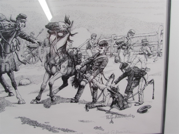 CIVIL WAR ARTIST PROOF BUFORD'S CAVALRY AT GETTYSBURG