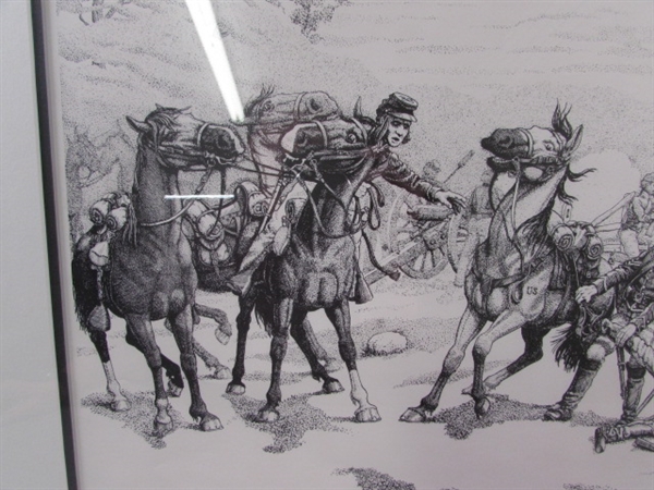 CIVIL WAR ARTIST PROOF BUFORD'S CAVALRY AT GETTYSBURG