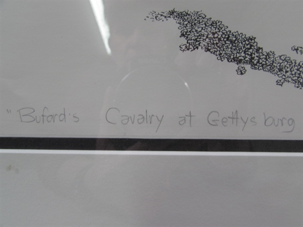 CIVIL WAR ARTIST PROOF BUFORD'S CAVALRY AT GETTYSBURG