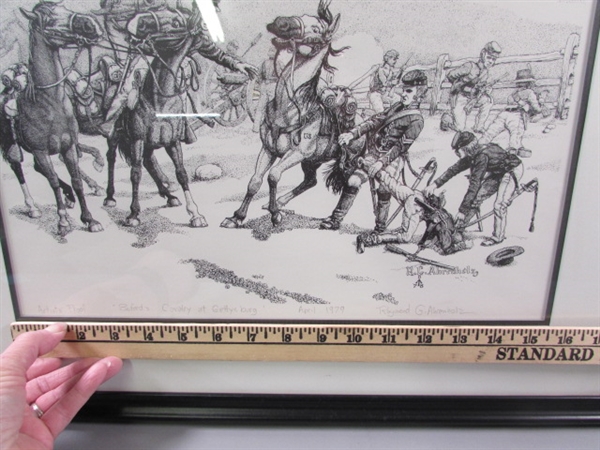 CIVIL WAR ARTIST PROOF BUFORD'S CAVALRY AT GETTYSBURG