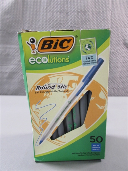 50-COUNT BIC BALLPOINT PENS - BLUE