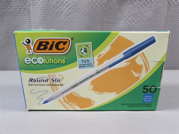 50-COUNT BIC BALLPOINT PENS - BLUE