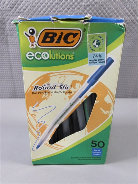 50-COUNT BIC BALLPOINT PENS - BLUE