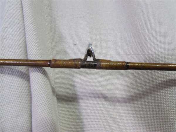 VINTAGE 5' HEDDON PAL BAMBOO ROD W/REEL