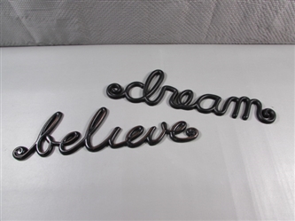"BELIEVE" & "DREAM" WALL WORDS