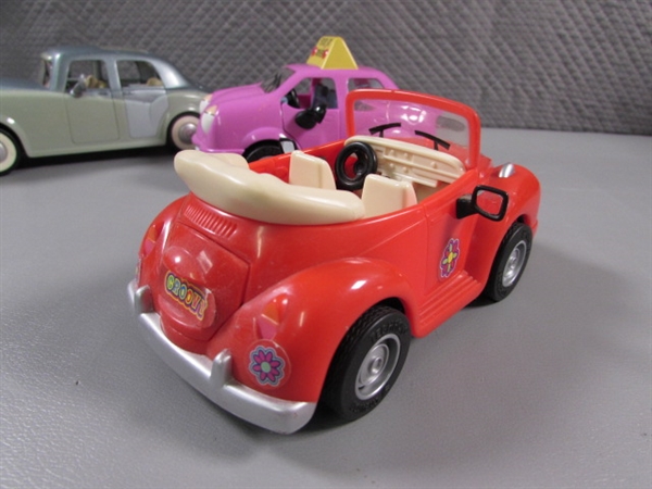 4 OPEN BOX COLLECTIBLE CHEVRON CARS