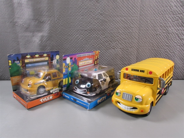 2 NIP CHEVRON CARS & SCHOOL BUS