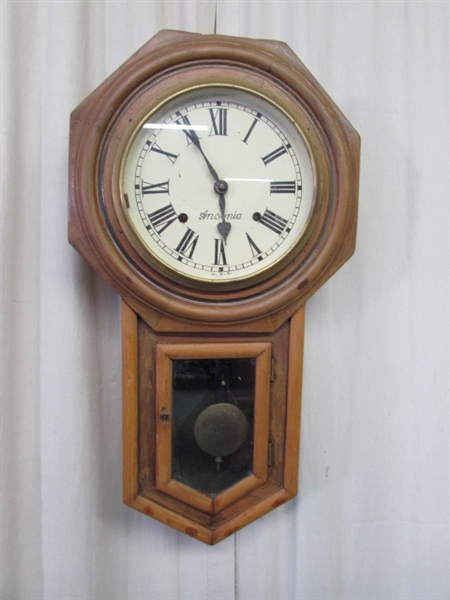 ANTIQUE ANSONIA WALL CLOCK