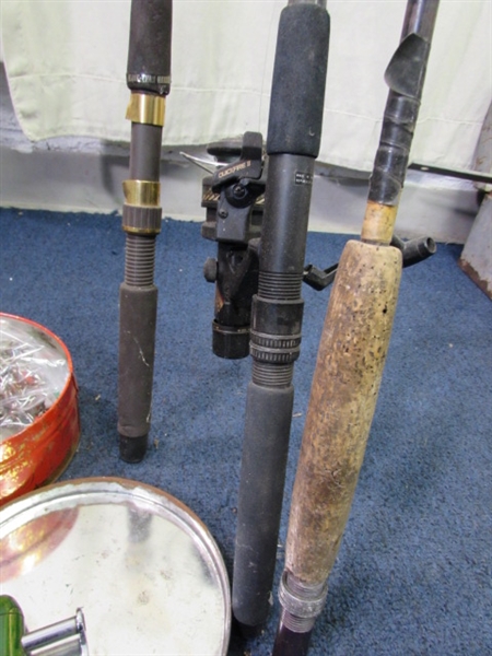 FISHING POLES & TACKLE