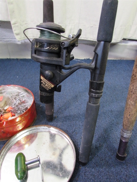 FISHING POLES & TACKLE