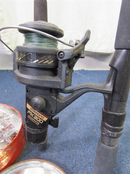FISHING POLES & TACKLE
