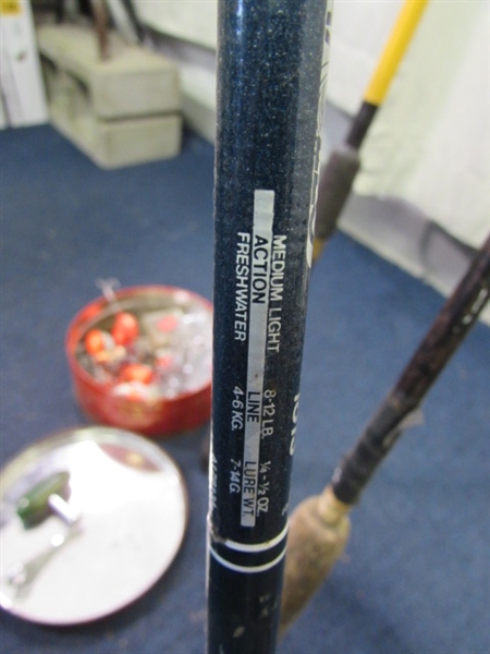 FISHING POLES & TACKLE