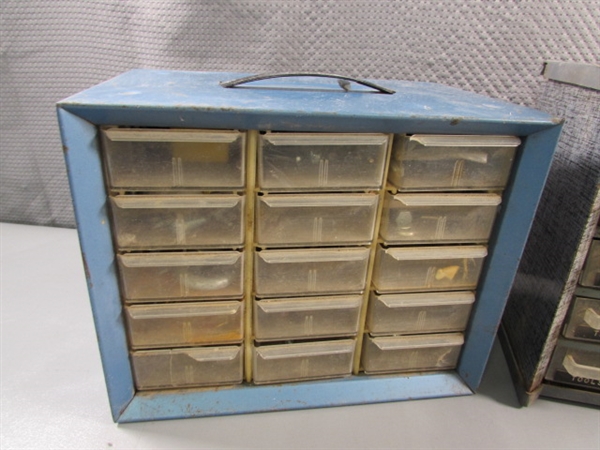 2 HARDWARE STORAGE DRAWERS W/HARDWARE