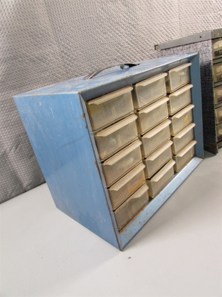 2 HARDWARE STORAGE DRAWERS W/HARDWARE