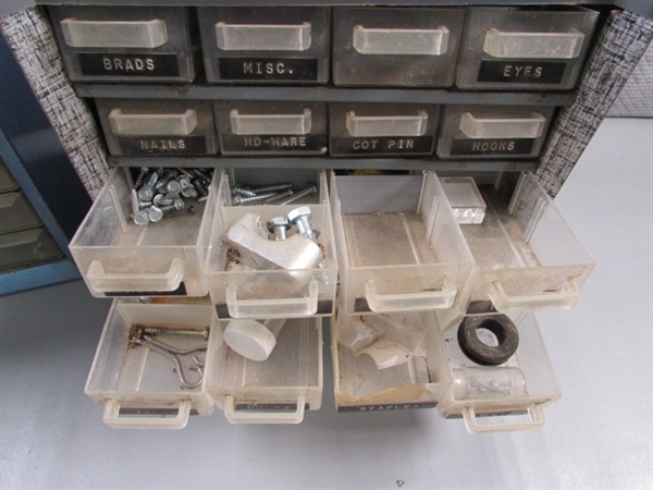2 HARDWARE STORAGE DRAWERS W/HARDWARE