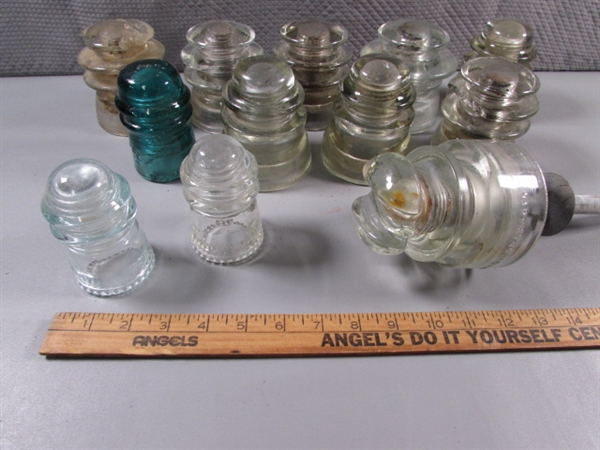 VINTAGE GLASS INSULATORS