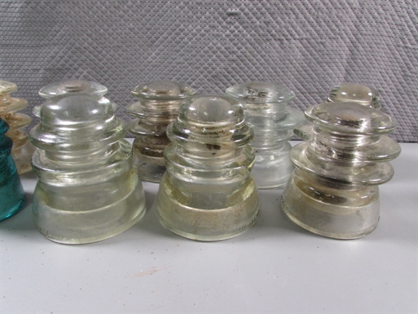 VINTAGE GLASS INSULATORS