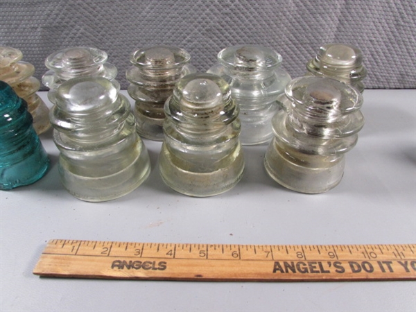 VINTAGE GLASS INSULATORS