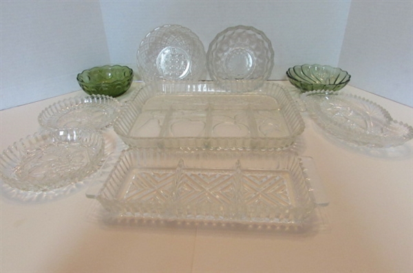 VINTAGE PRESSED GLASS