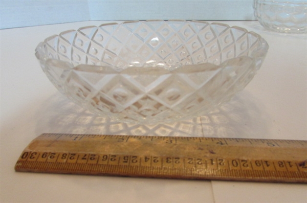 VINTAGE PRESSED GLASS