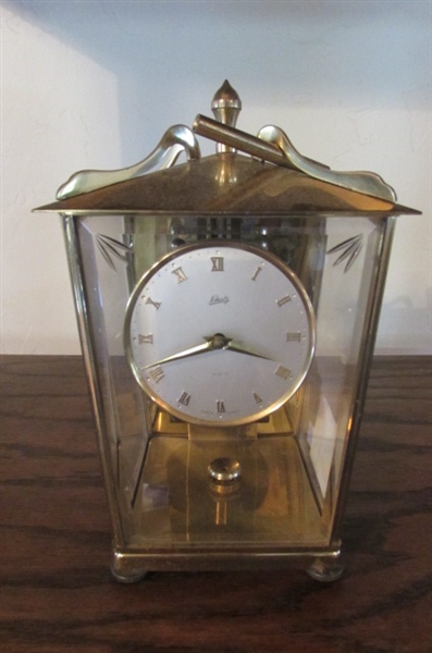 BRASS SCHATZ CARRIAGE CLOCK