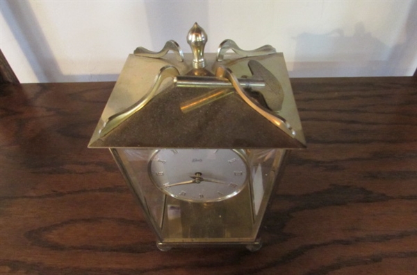 BRASS SCHATZ CARRIAGE CLOCK