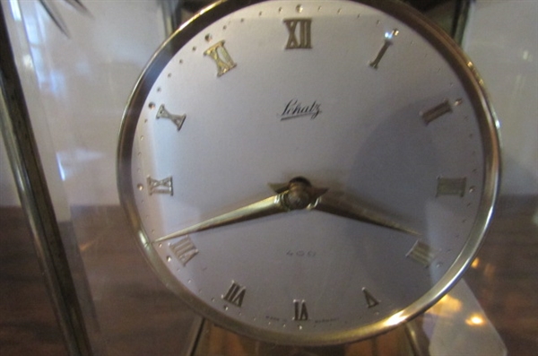 BRASS SCHATZ CARRIAGE CLOCK
