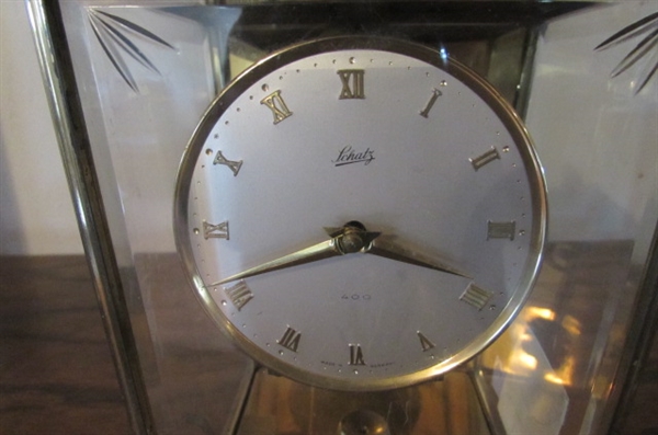 BRASS SCHATZ CARRIAGE CLOCK