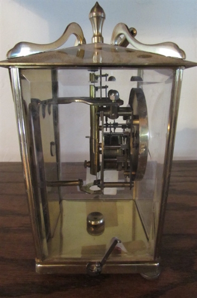 BRASS SCHATZ CARRIAGE CLOCK