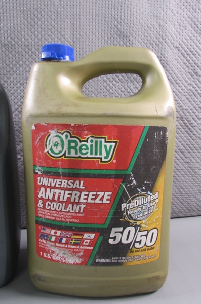 2 NEW 1-GALLON 50/50 ANTIFREEZE