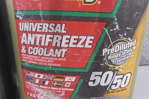 2 NEW 1-GALLON 50/50 ANTIFREEZE