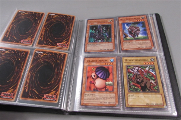 YU-GI-OH! TRADING CARDS W/STORAGE BINDERS